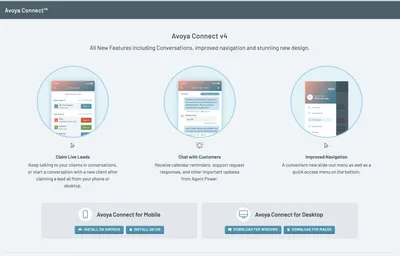 Avoya Connect Mobile App project screenshot